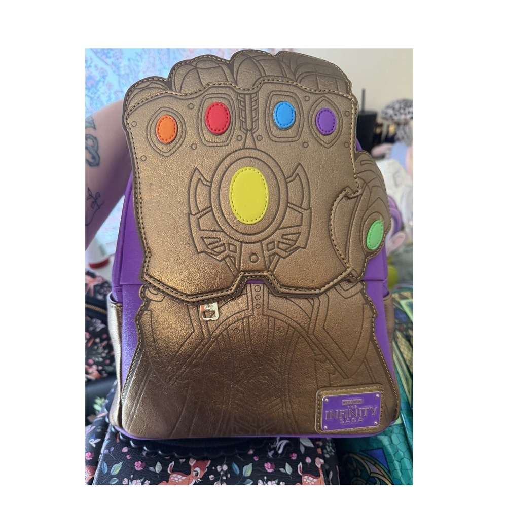 Loungefly Marvel "Infinity Saga" Thanos Gauntlet mini backpack